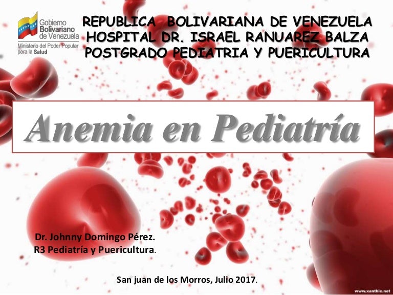 Grr anemia ferropenica pediatria